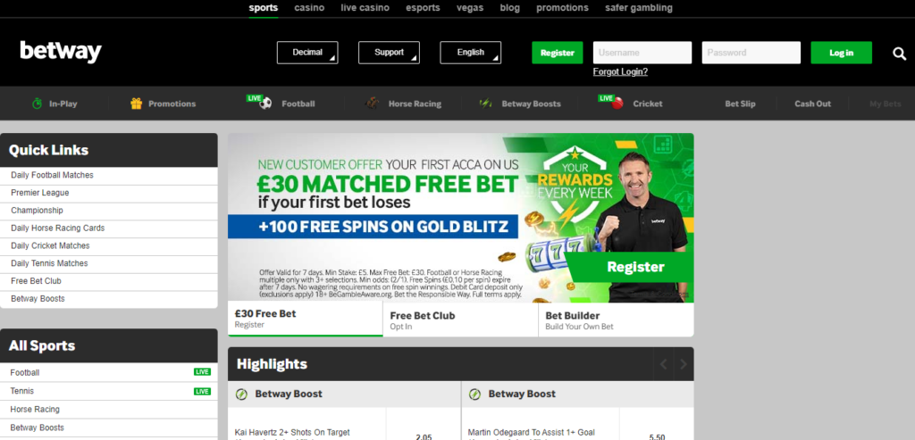 Betway India Login